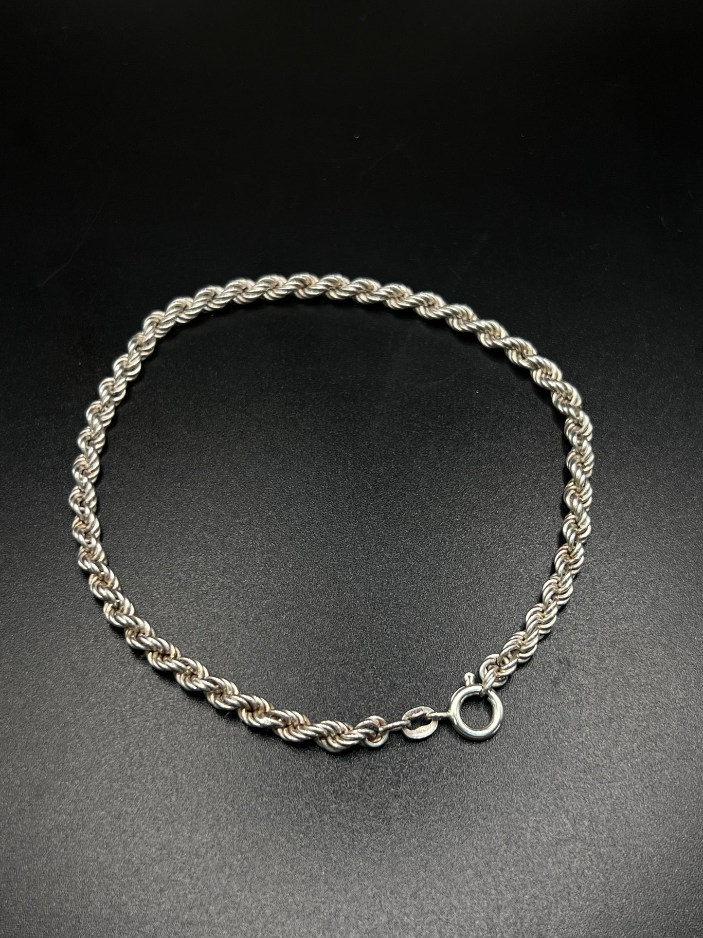 Pre-loved 925 Silver Rope Bracelet