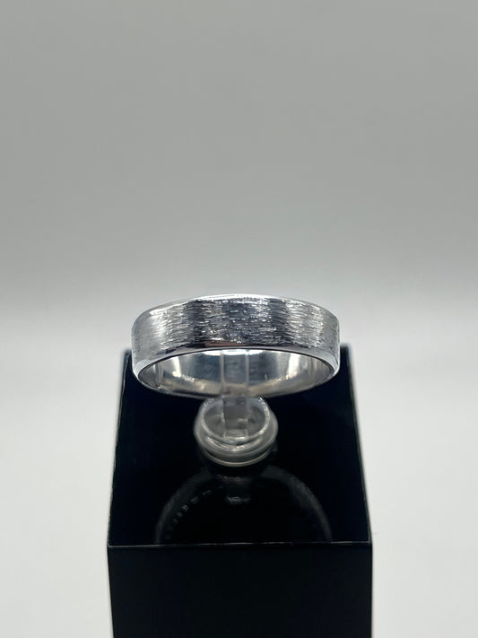 6mm Platinum - Filed Finish Wedding Ring