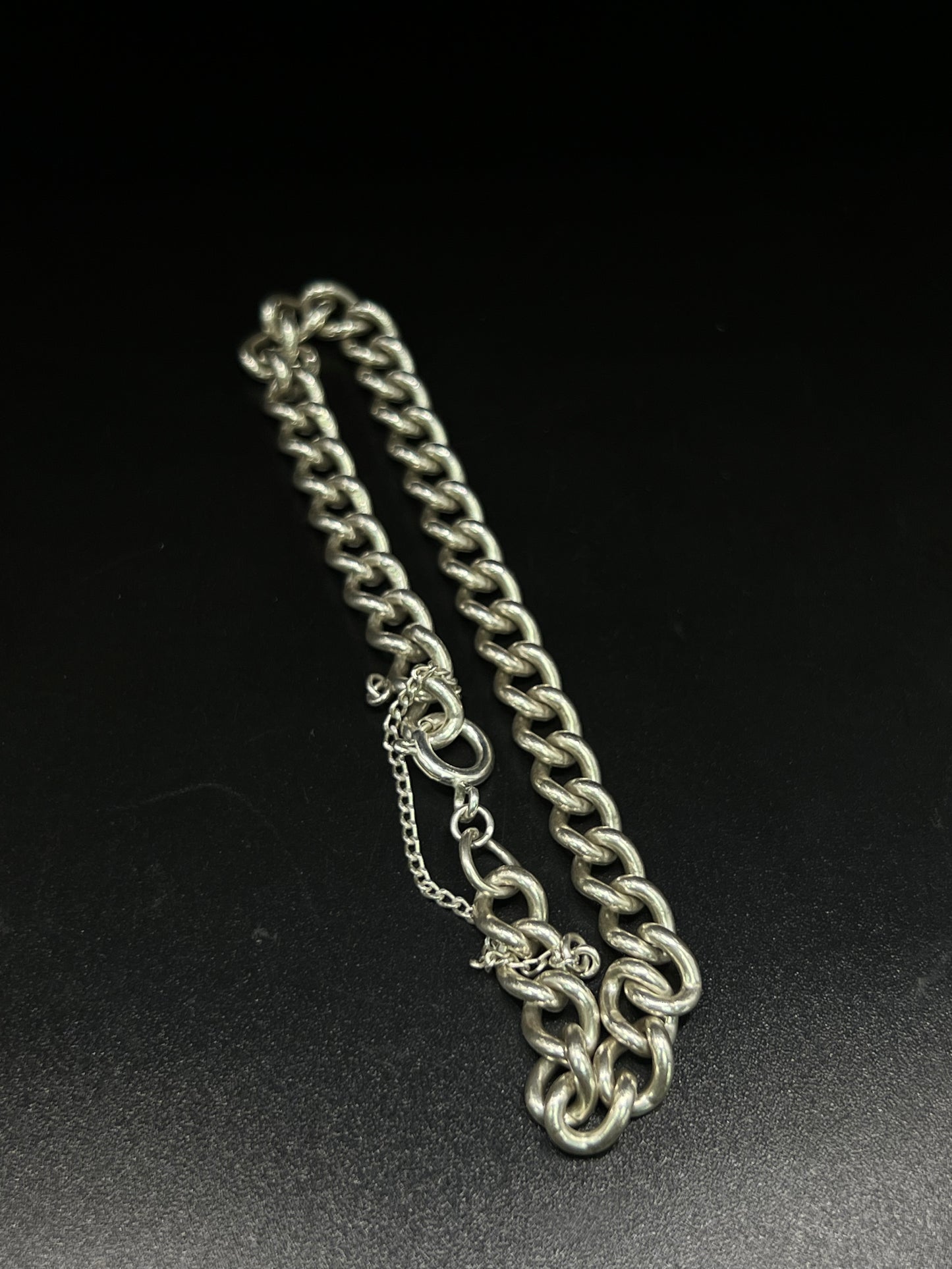 Pre-loved 925 Silver Chunky Curb Bracelet