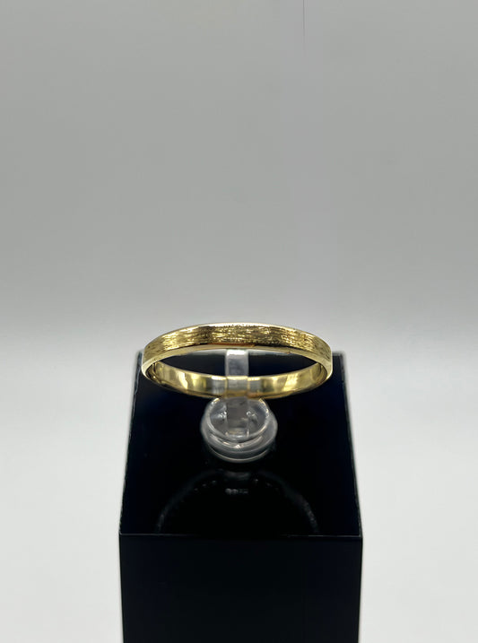 3mm 9ct Yellow Gold - Filed Finish Wedding Ring