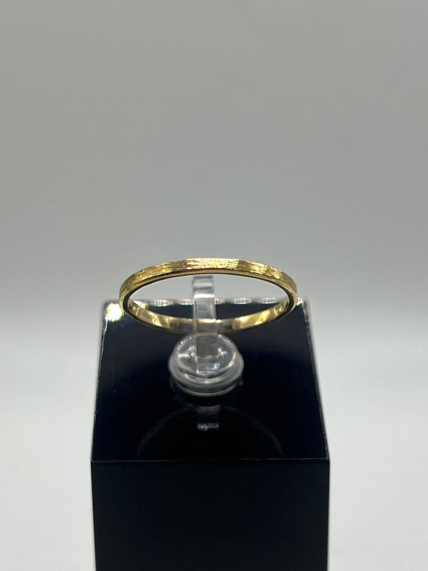 2mm 9ct Yellow Gold - Filed Finish Wedding Ring