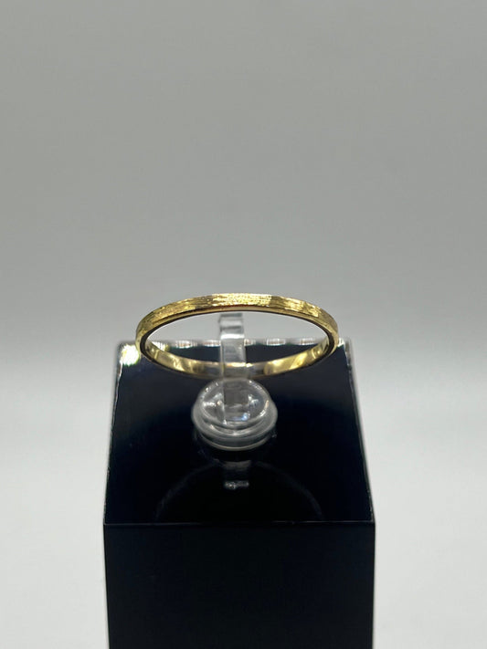 2mm 18ct Yellow Gold - Filed Finish Wedding Ring