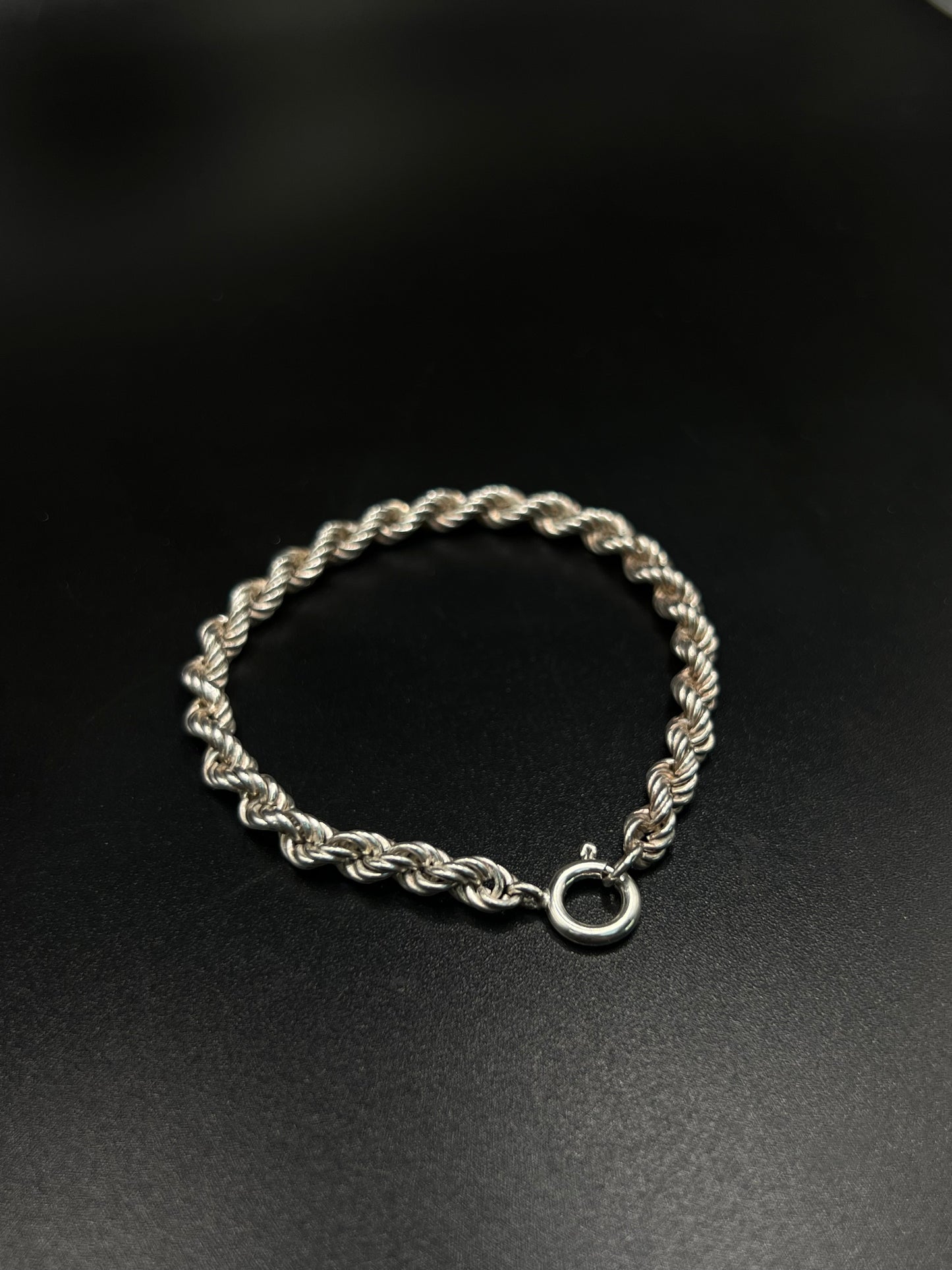 Pre-loved 925 Silver Baby Rope Bracelet