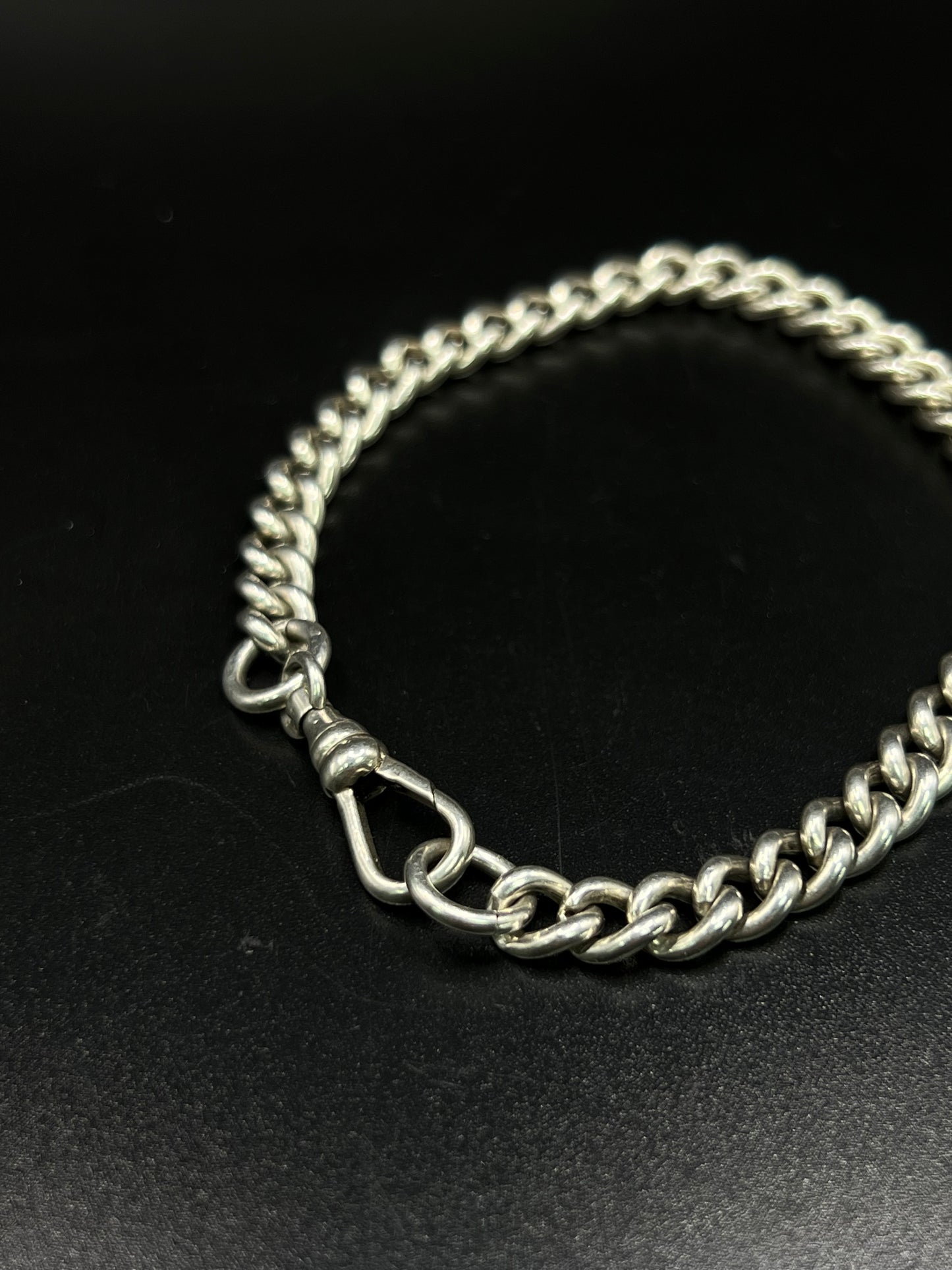 Pre-loved 925 Silver Chunky Curb Bracelet