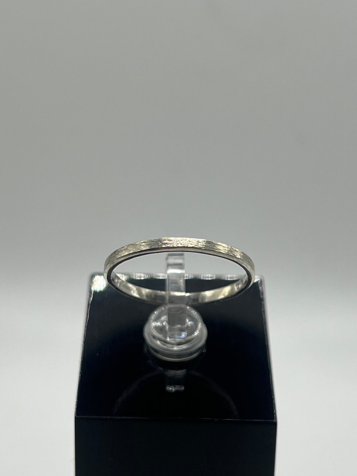 2mm 18ct White Gold - Filed Finish Wedding Ring